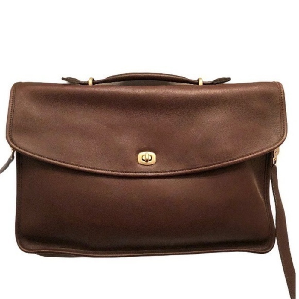 Coach vintage brown Lexington leather briefcase laptop bag 5265